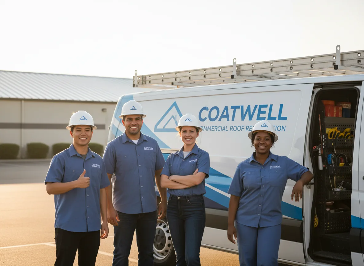 Commercial roof coating company in Rockwood, TX